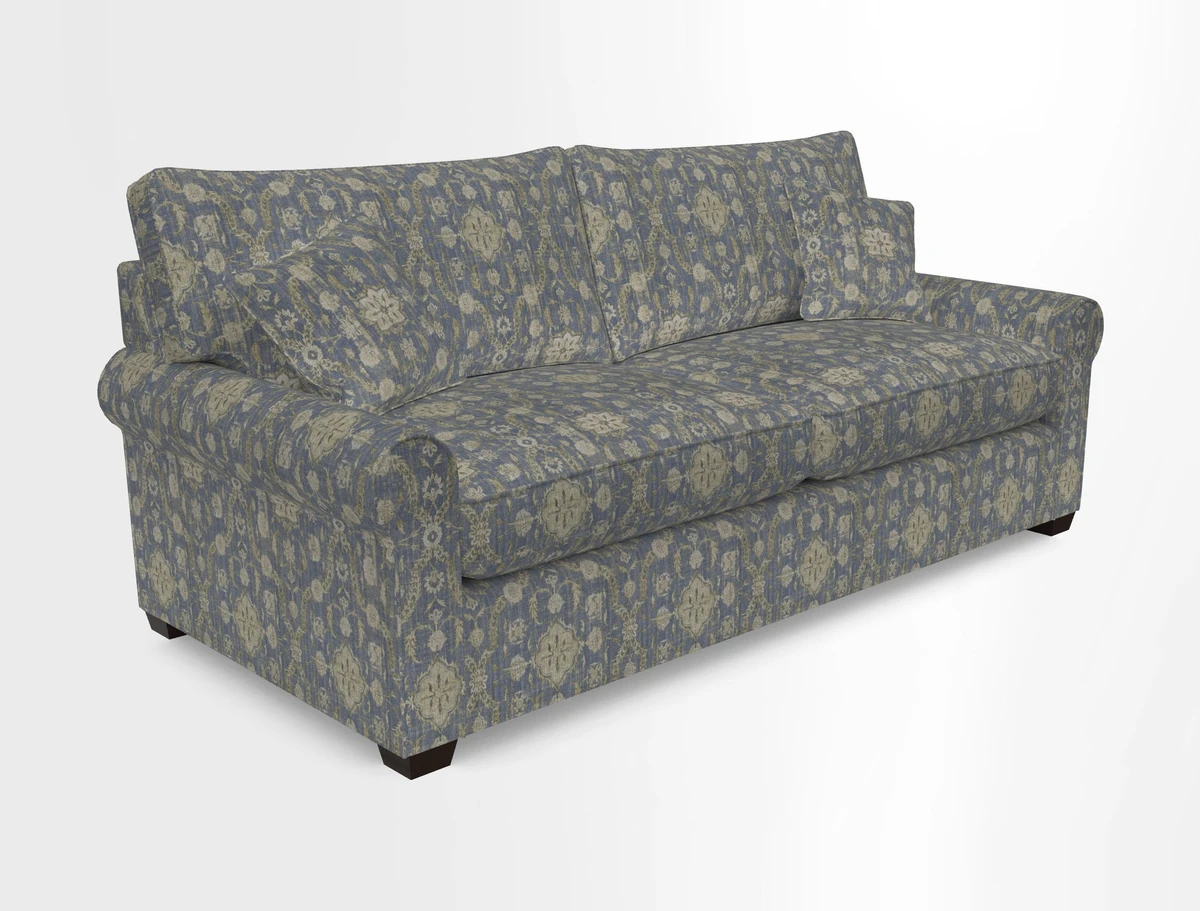 Bignor 3 Seater Sofa in V&A Drawn From Nature Oak Tree Gold. Loose cover option available
