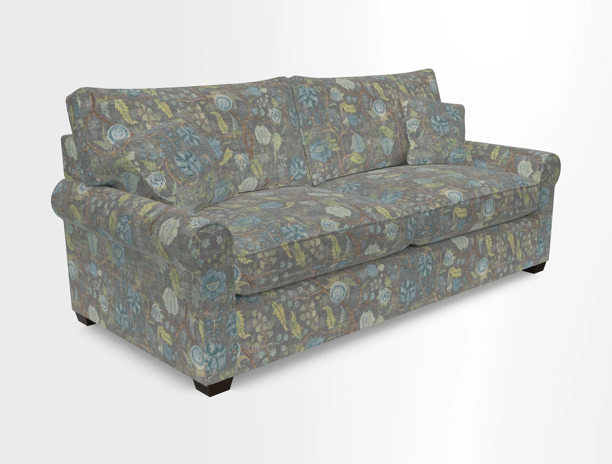 Bignor 3 Seater Sofa in V&A Drawn From Nature Oak Tree Gold. Loose cover option available