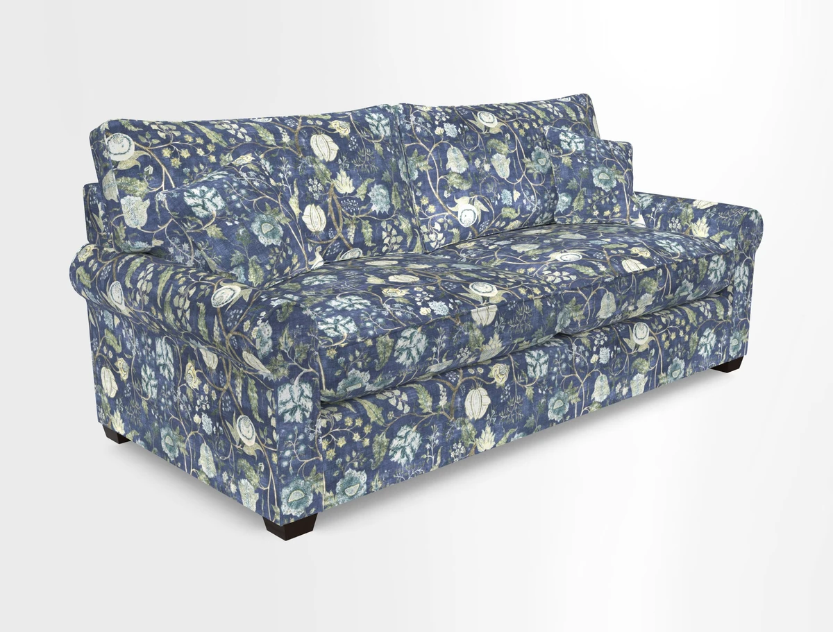 Bignor 3 Seater Sofa in V&A Drawn From Nature Oak Tree Gold. Loose cover option available