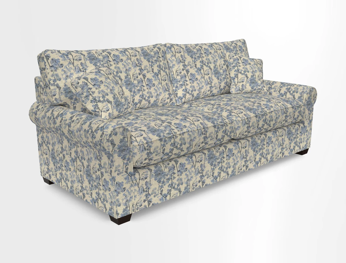 Bignor 3 Seater Sofa in V&A Drawn From Nature Oak Tree Gold. Loose cover option available