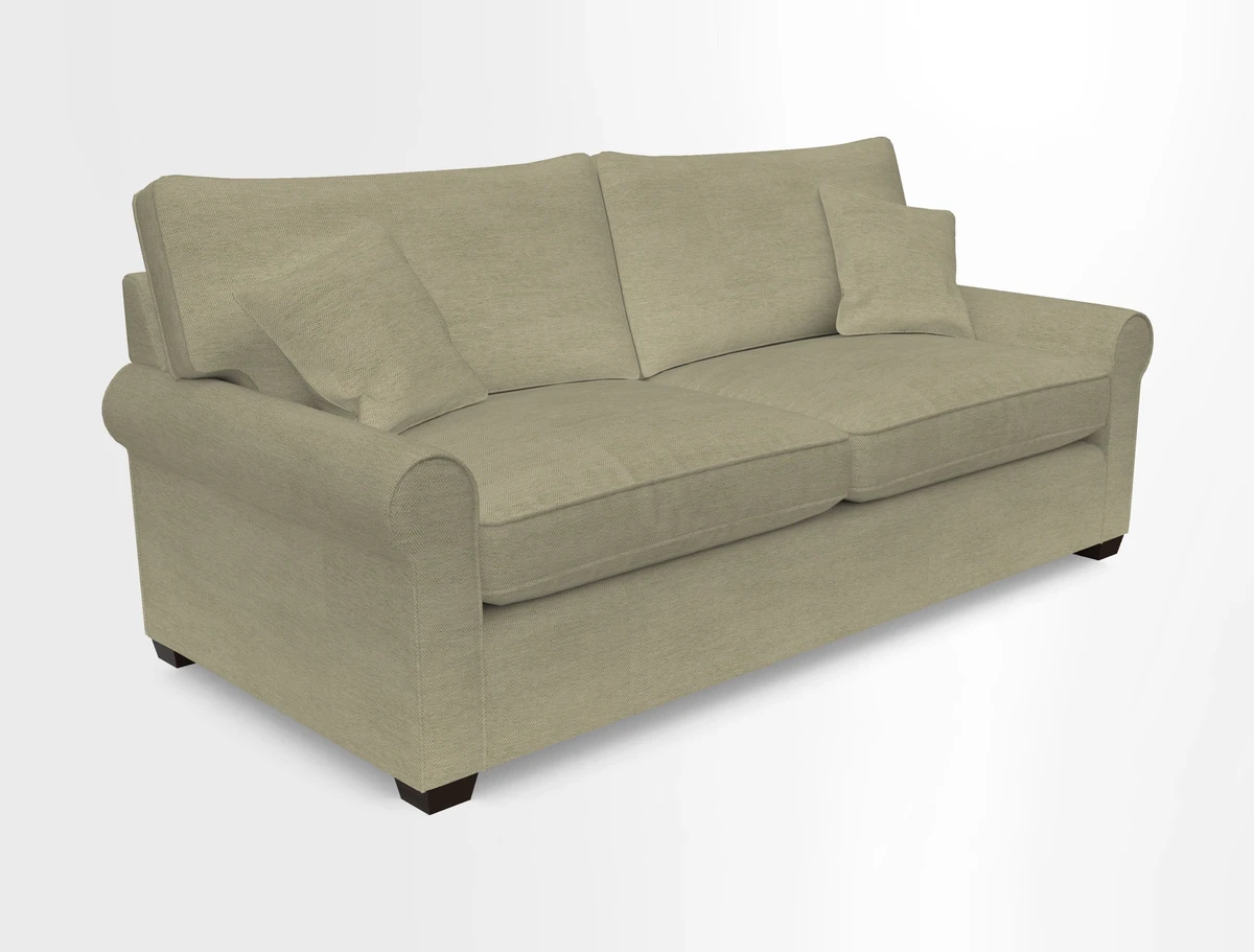 Bignor 3 Seater Sofa in V&A Drawn From Nature Oak Tree Gold. Loose cover option available