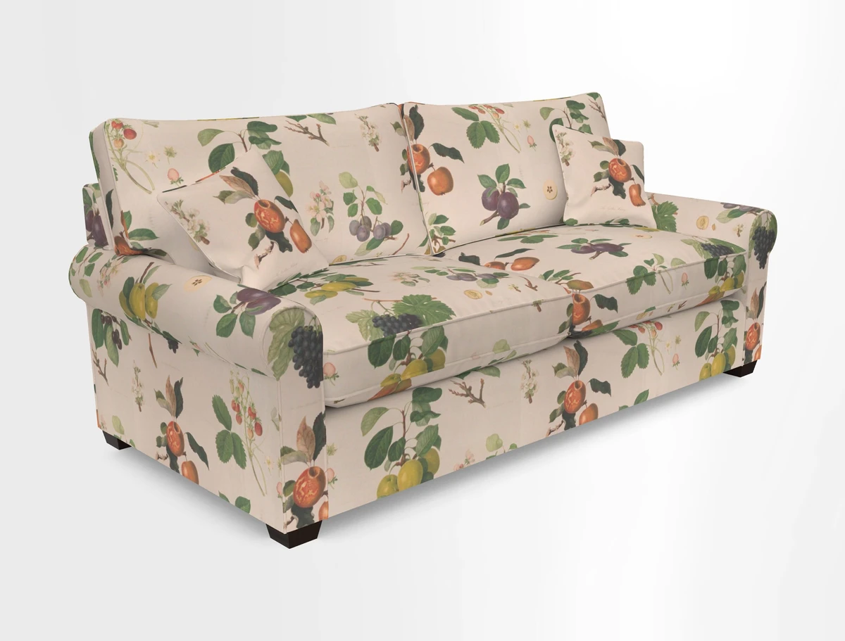 Bignor 3 Seater Sofa in V&A Drawn From Nature Oak Tree Gold. Loose cover option available