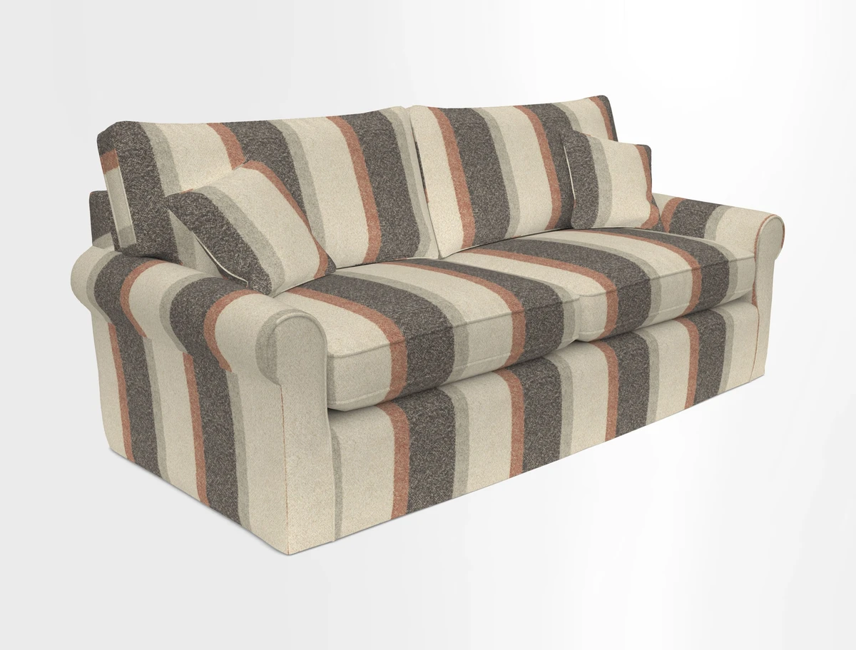 Bignor 3 Seater Sofa in V&A Drawn From Nature Oak Tree Gold. Loose cover option available