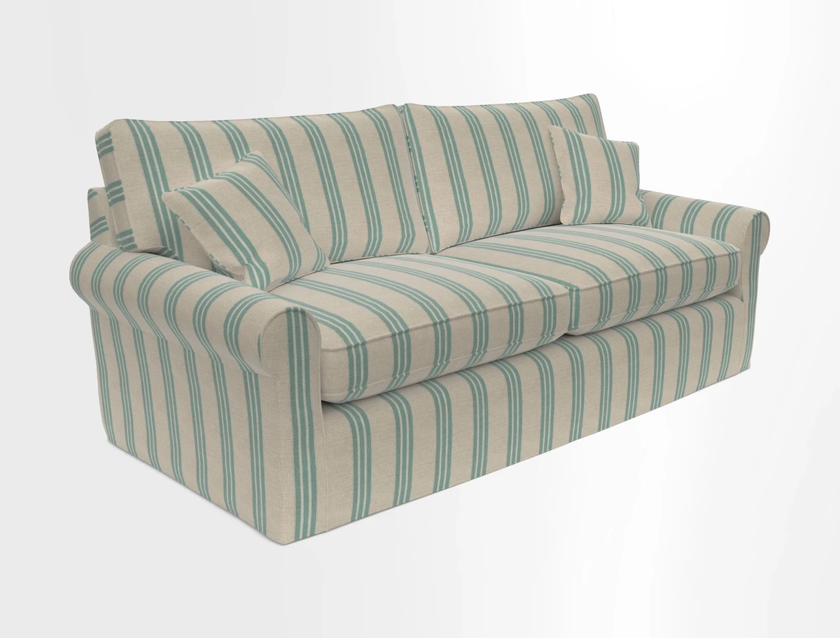 Bignor 3 Seater Sofa in V&A Drawn From Nature Oak Tree Gold. Loose cover option available