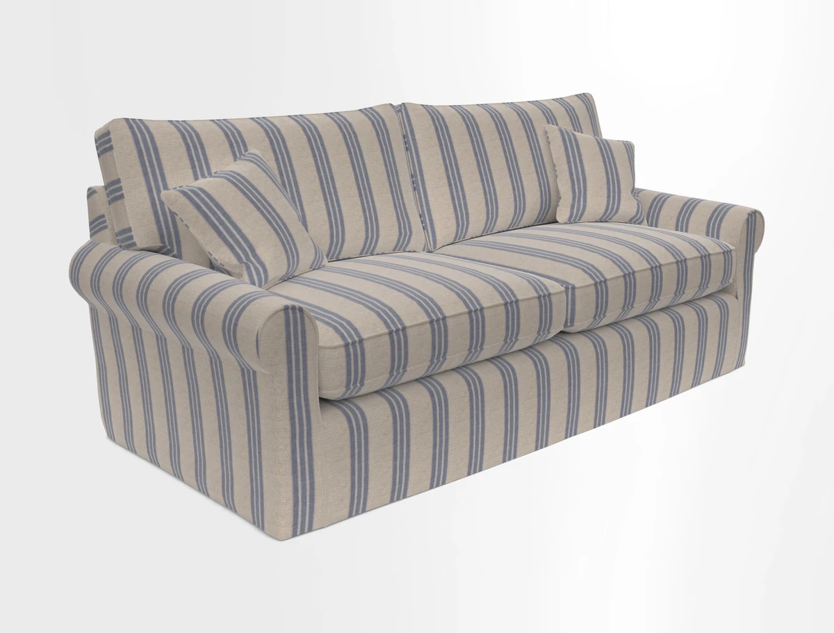 Bignor 3 Seater Sofa in V&A Drawn From Nature Oak Tree Gold. Loose cover option available