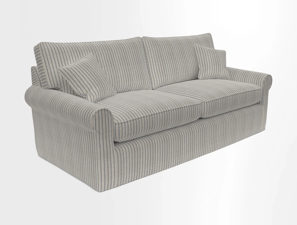 Bignor 3 Seater Sofa in V&A Drawn From Nature Oak Tree Gold. Loose cover option available