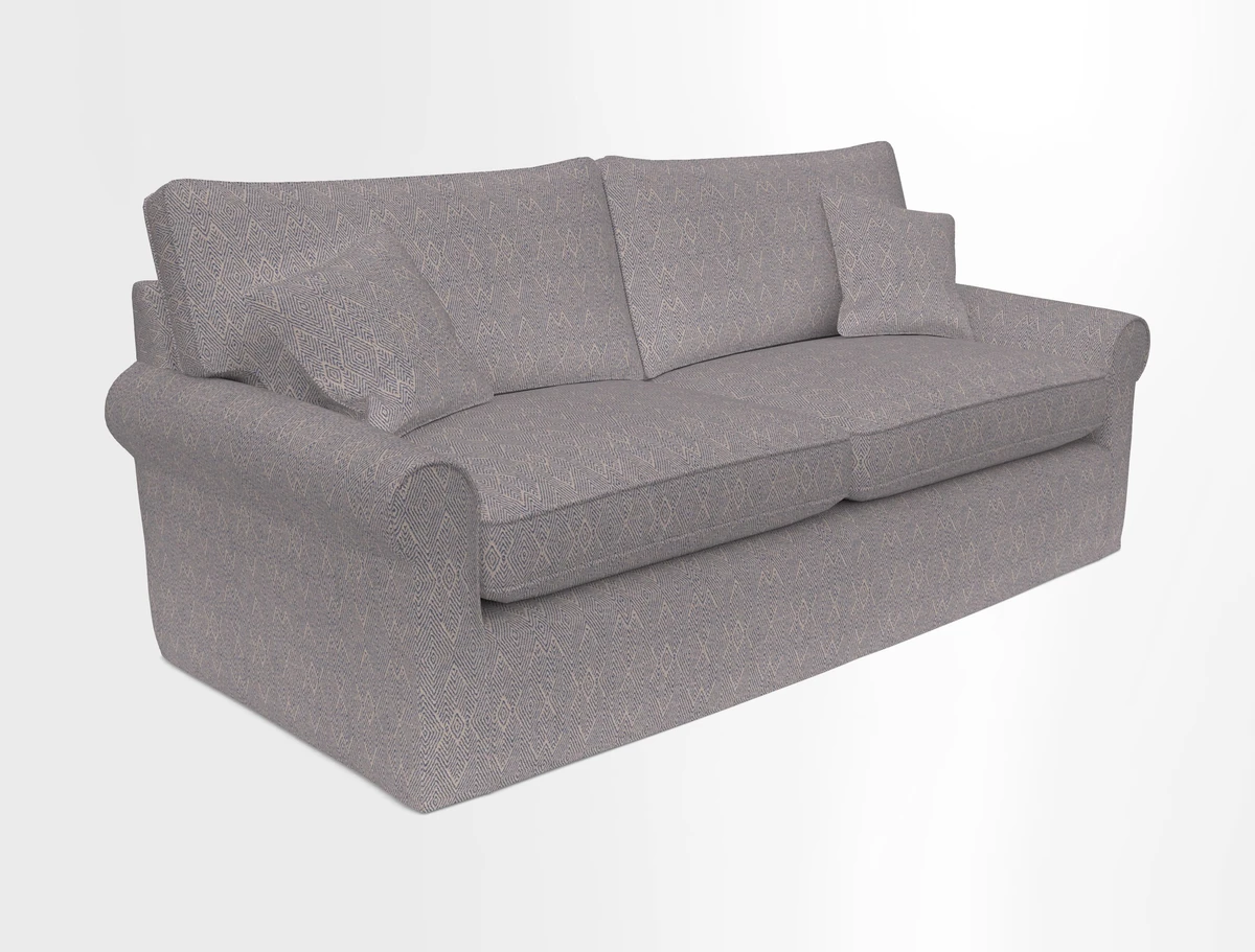Bignor 3 Seater Sofa in V&A Drawn From Nature Oak Tree Gold. Loose cover option available