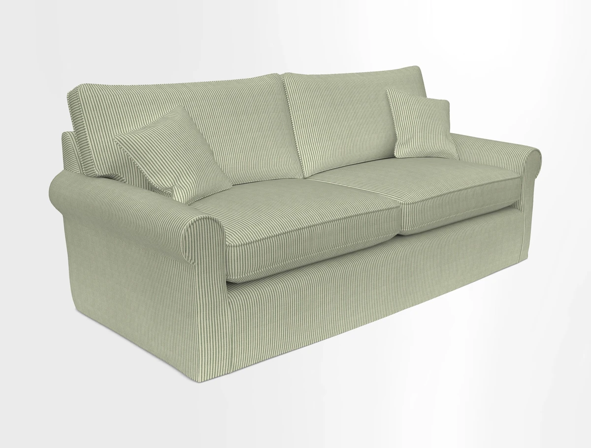 Bignor 3 Seater Sofa in V&A Drawn From Nature Oak Tree Gold. Loose cover option available