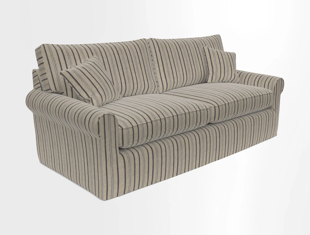 Bignor 3 Seater Sofa in V&A Drawn From Nature Oak Tree Gold. Loose cover option available