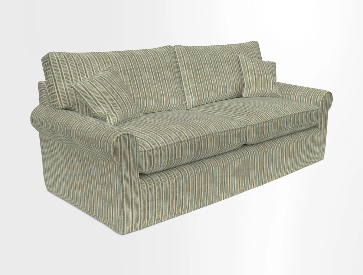 Bignor 3 Seater Sofa in V&A Drawn From Nature Oak Tree Gold. Loose cover option available