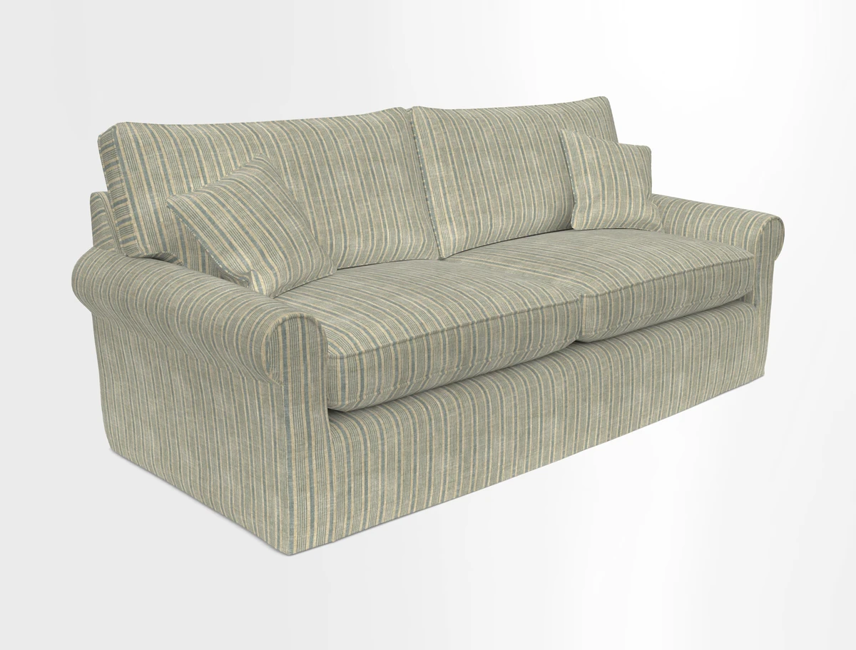 Bignor 3 Seater Sofa in V&A Drawn From Nature Oak Tree Gold. Loose cover option available