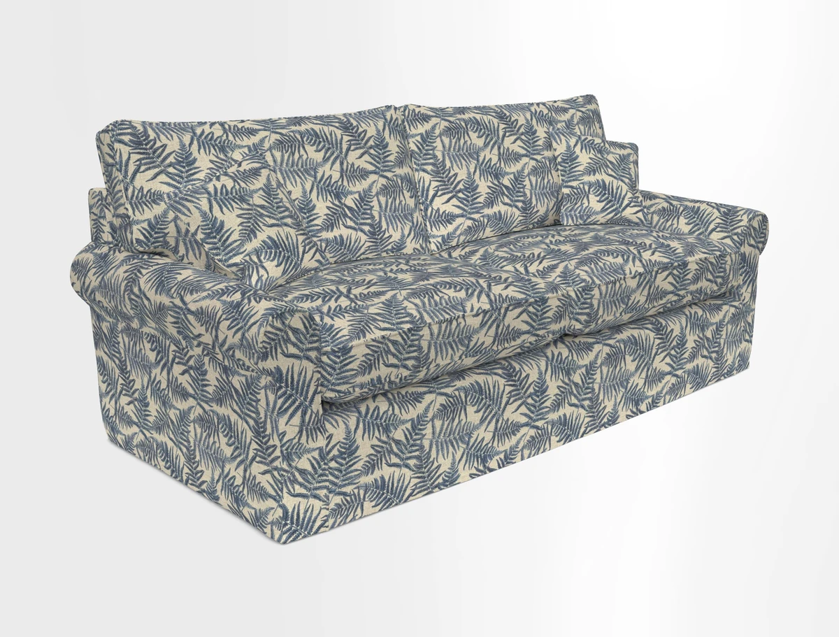 Bignor 3 Seater Sofa in V&A Drawn From Nature Oak Tree Gold. Loose cover option available