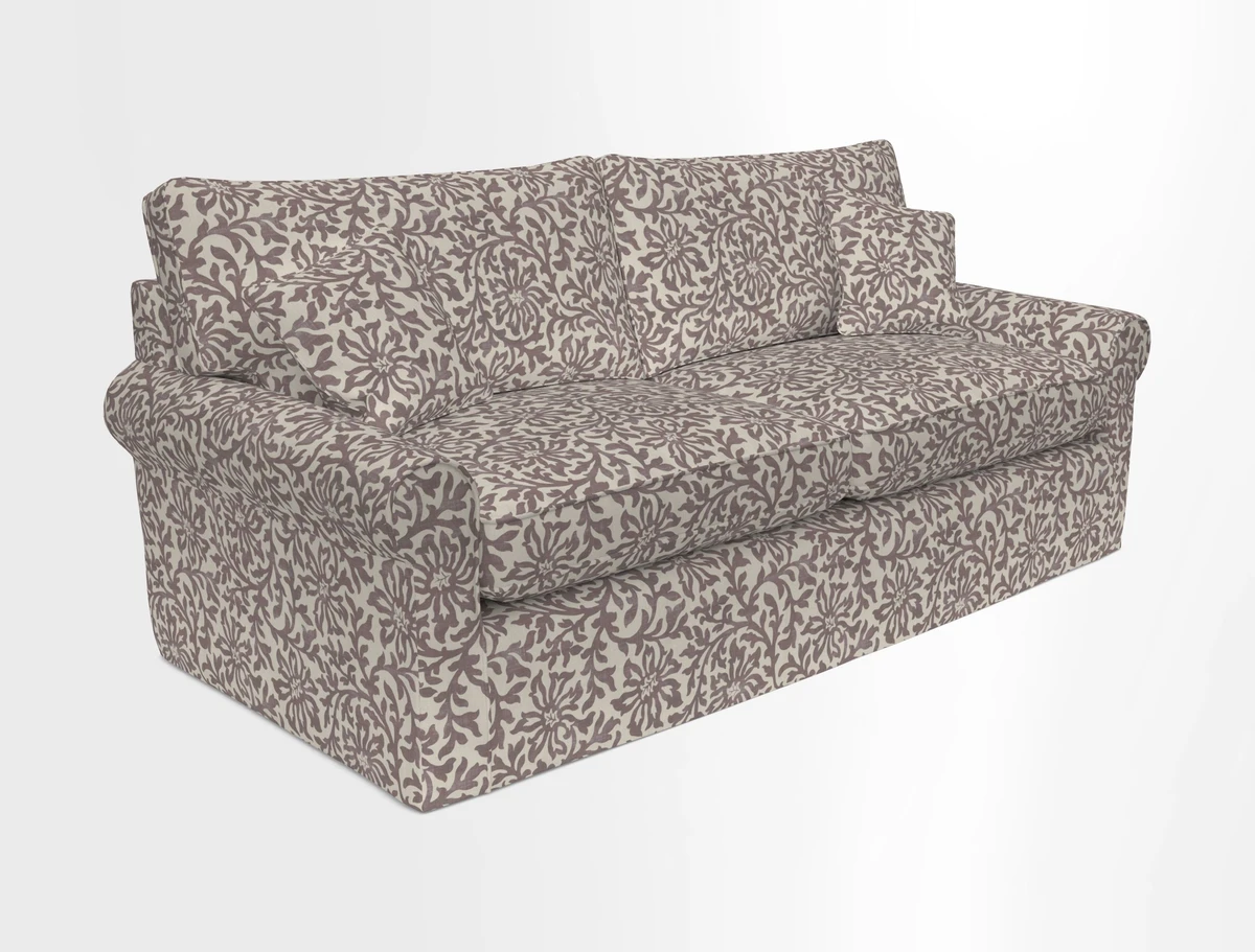 Bignor 3 Seater Sofa in V&A Drawn From Nature Oak Tree Gold. Loose cover option available