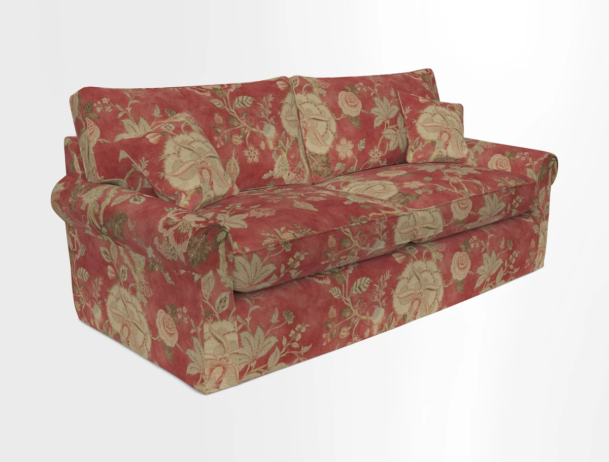 Bignor 3 Seater Sofa in V&A Drawn From Nature Oak Tree Gold. Loose cover option available