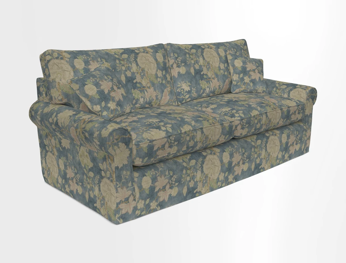 Bignor 3 Seater Sofa in V&A Drawn From Nature Oak Tree Gold. Loose cover option available