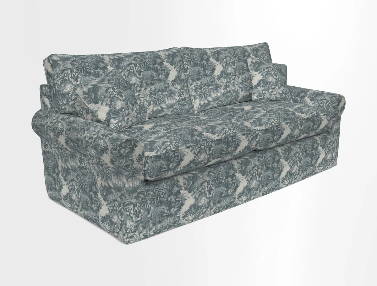 Bignor 3 Seater Sofa in V&A Drawn From Nature Oak Tree Gold. Loose cover option available