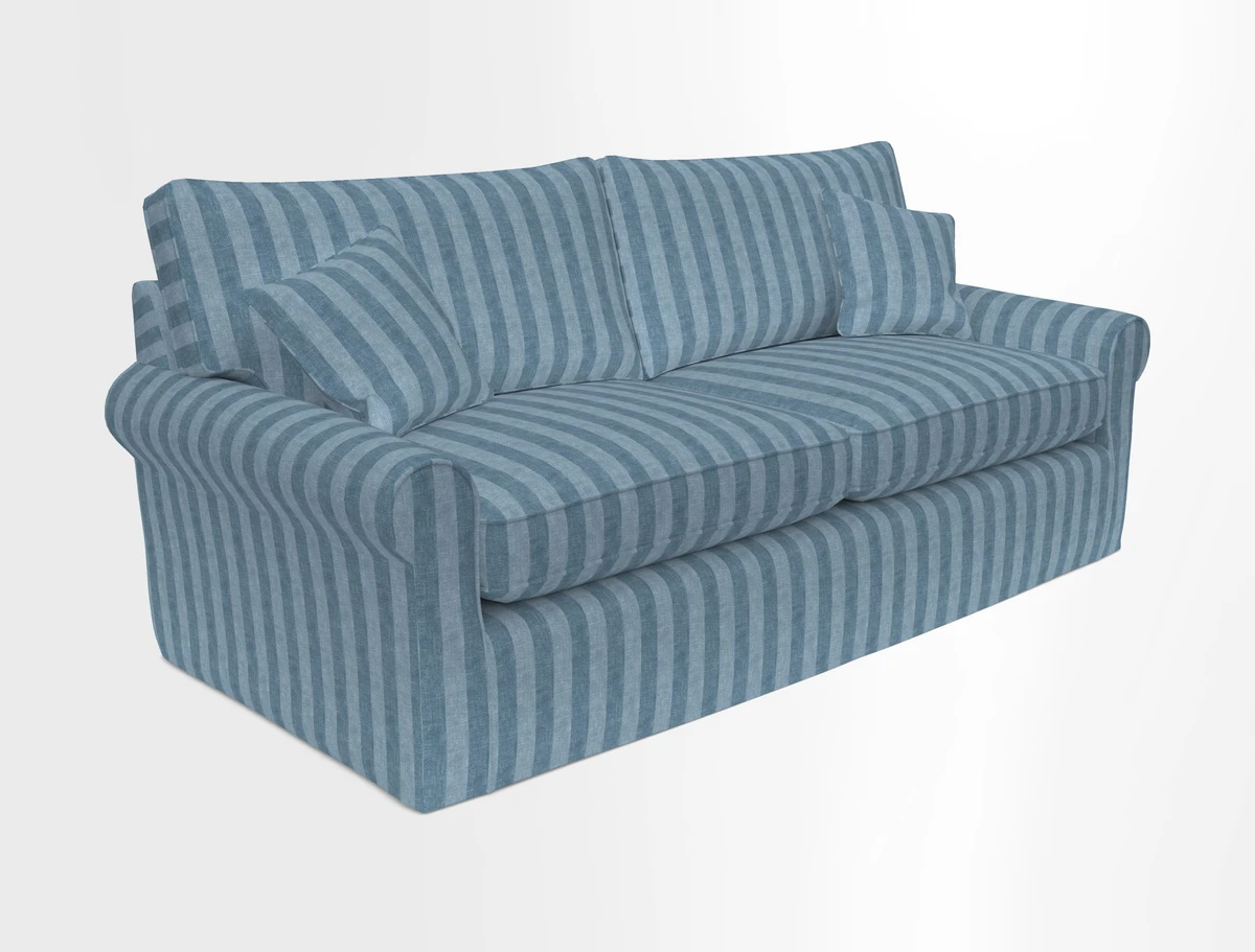 Bignor 3 Seater Sofa in V&A Drawn From Nature Oak Tree Gold. Loose cover option available