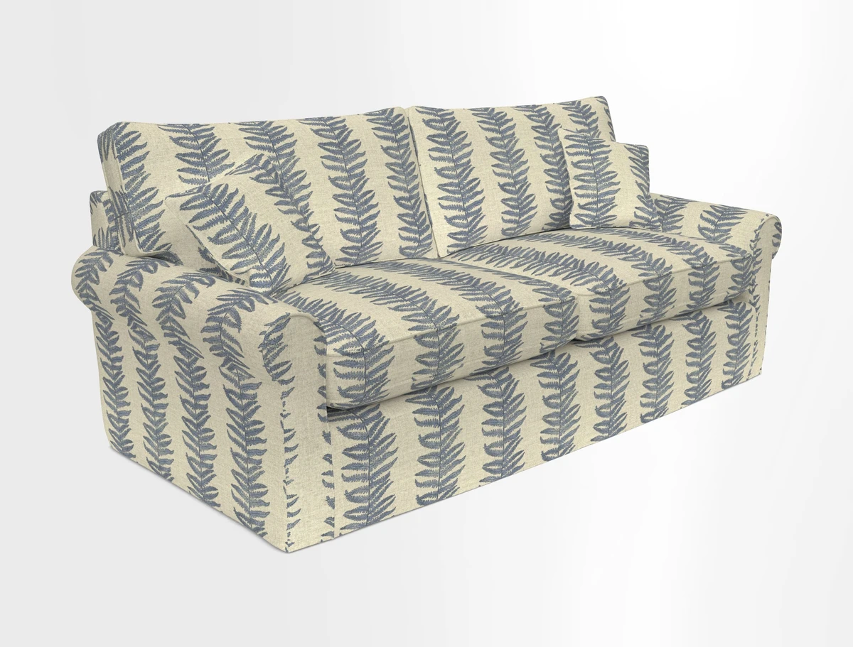 Bignor 3 Seater Sofa in V&A Drawn From Nature Oak Tree Gold. Loose cover option available