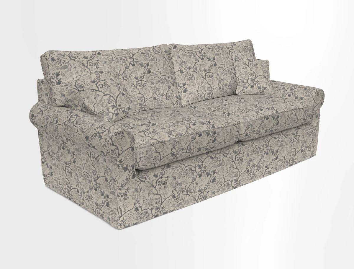 Bignor 3 Seater Sofa in V&A Drawn From Nature Oak Tree Gold. Loose cover option available