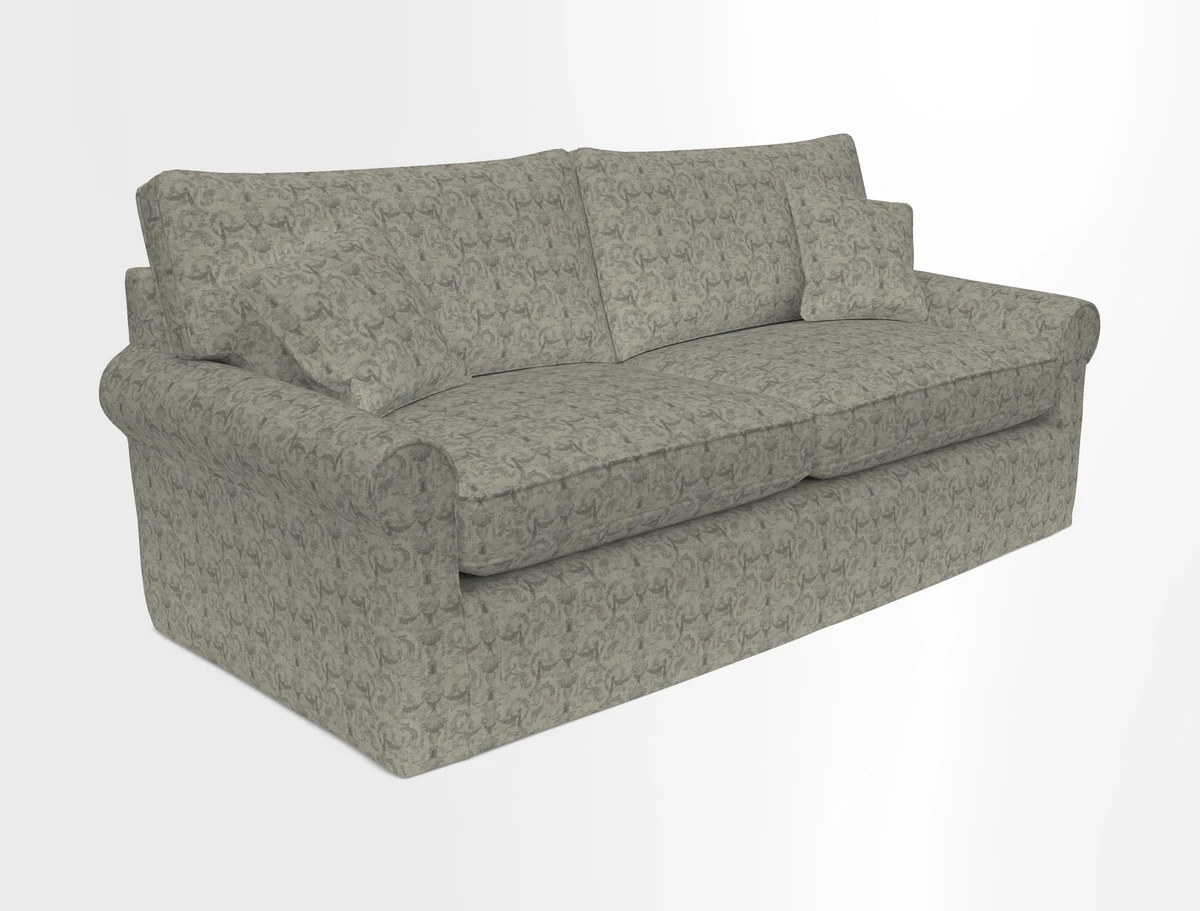 Bignor 3 Seater Sofa in V&A Drawn From Nature Oak Tree Gold. Loose cover option available