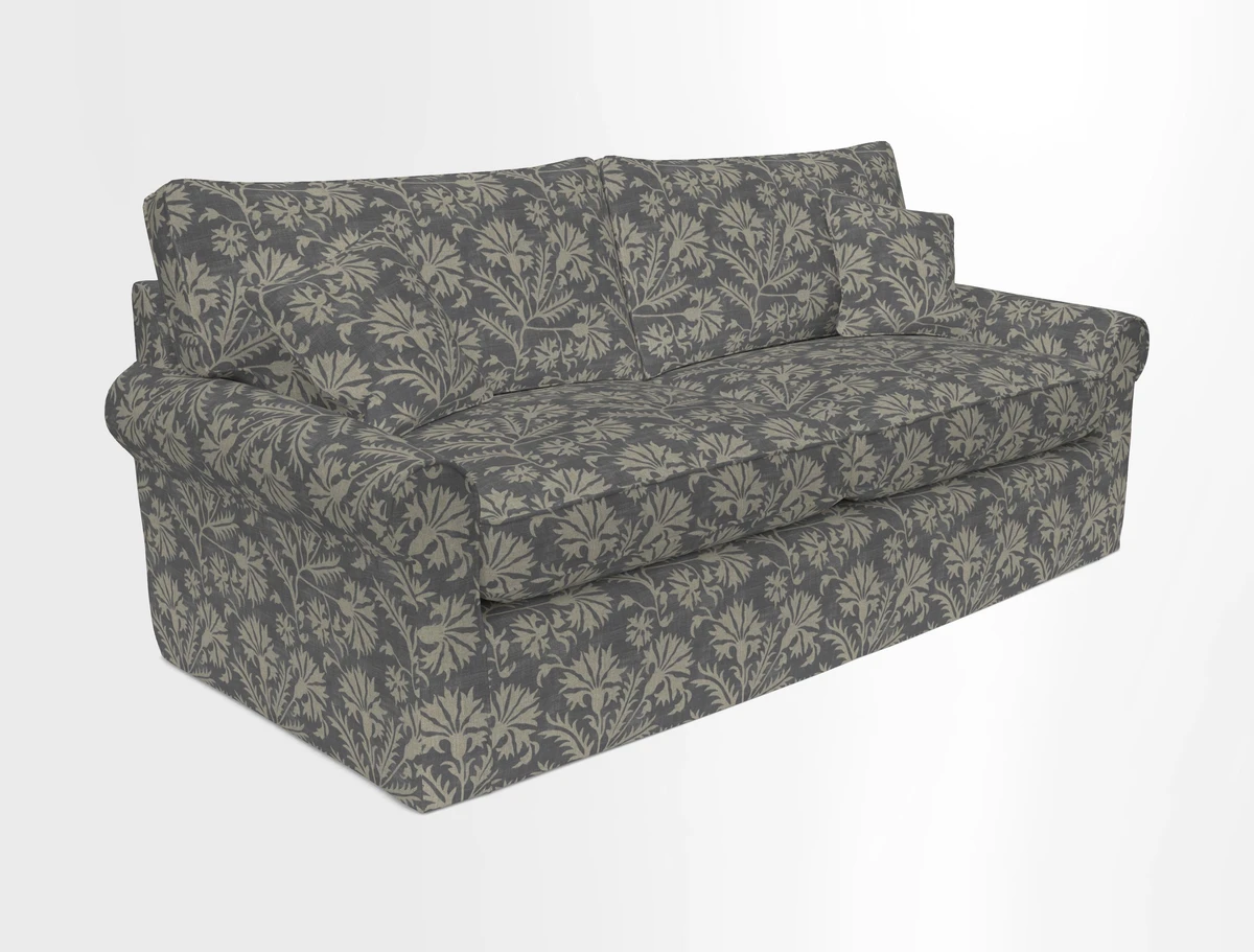 Bignor 3 Seater Sofa in V&A Drawn From Nature Oak Tree Gold. Loose cover option available