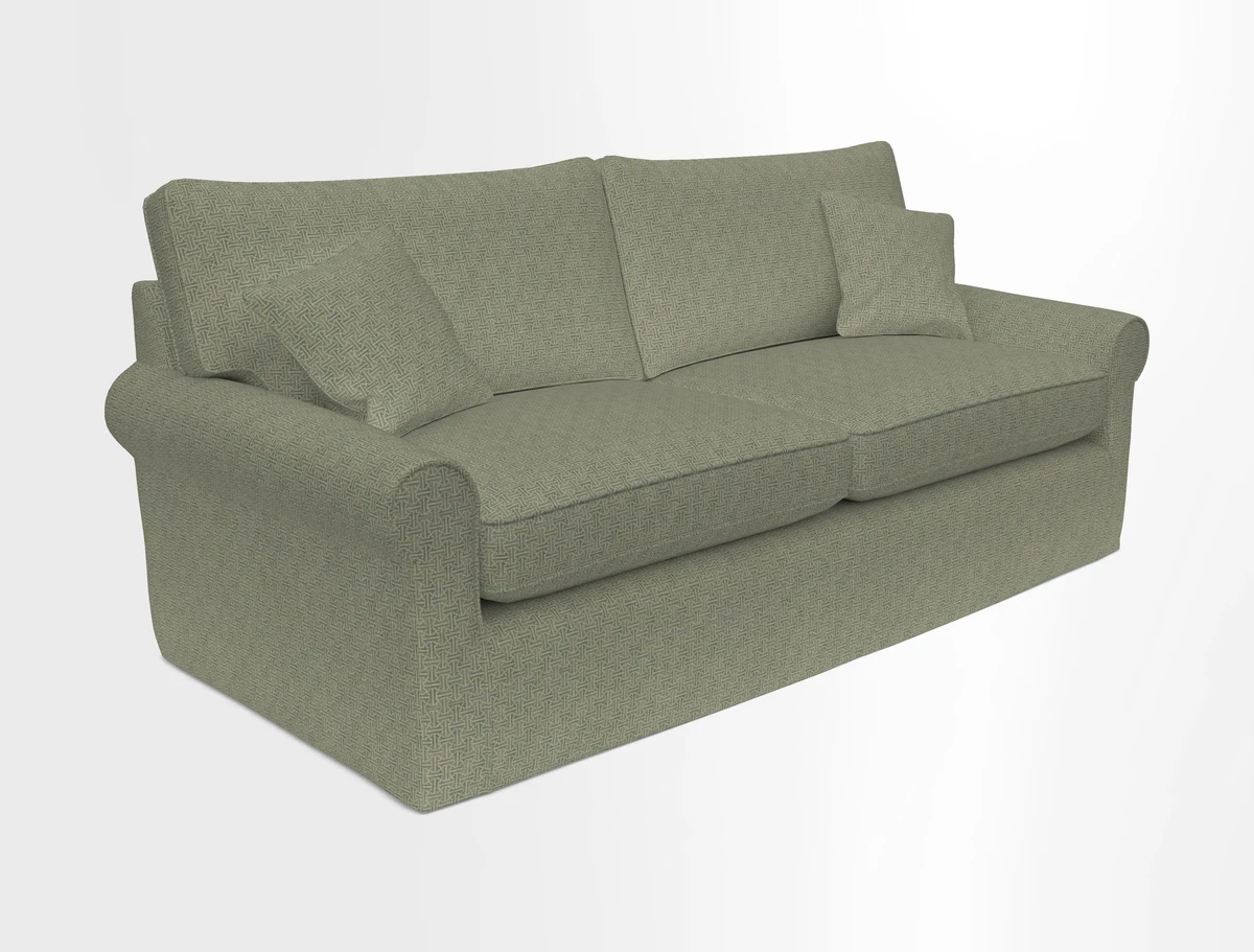 Bignor 3 Seater Sofa in V&A Drawn From Nature Oak Tree Gold. Loose cover option available
