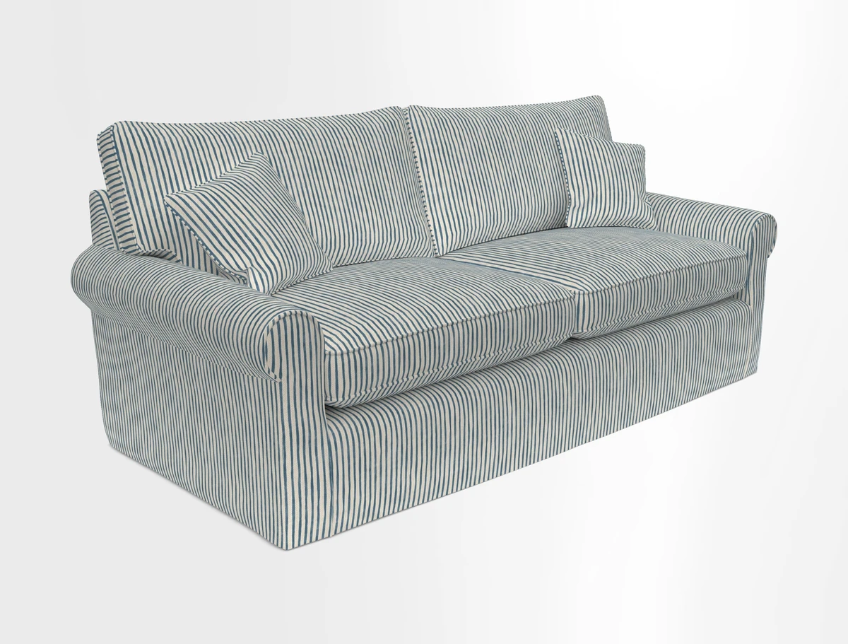 Bignor 3 Seater Sofa in V&A Drawn From Nature Oak Tree Gold. Loose cover option available