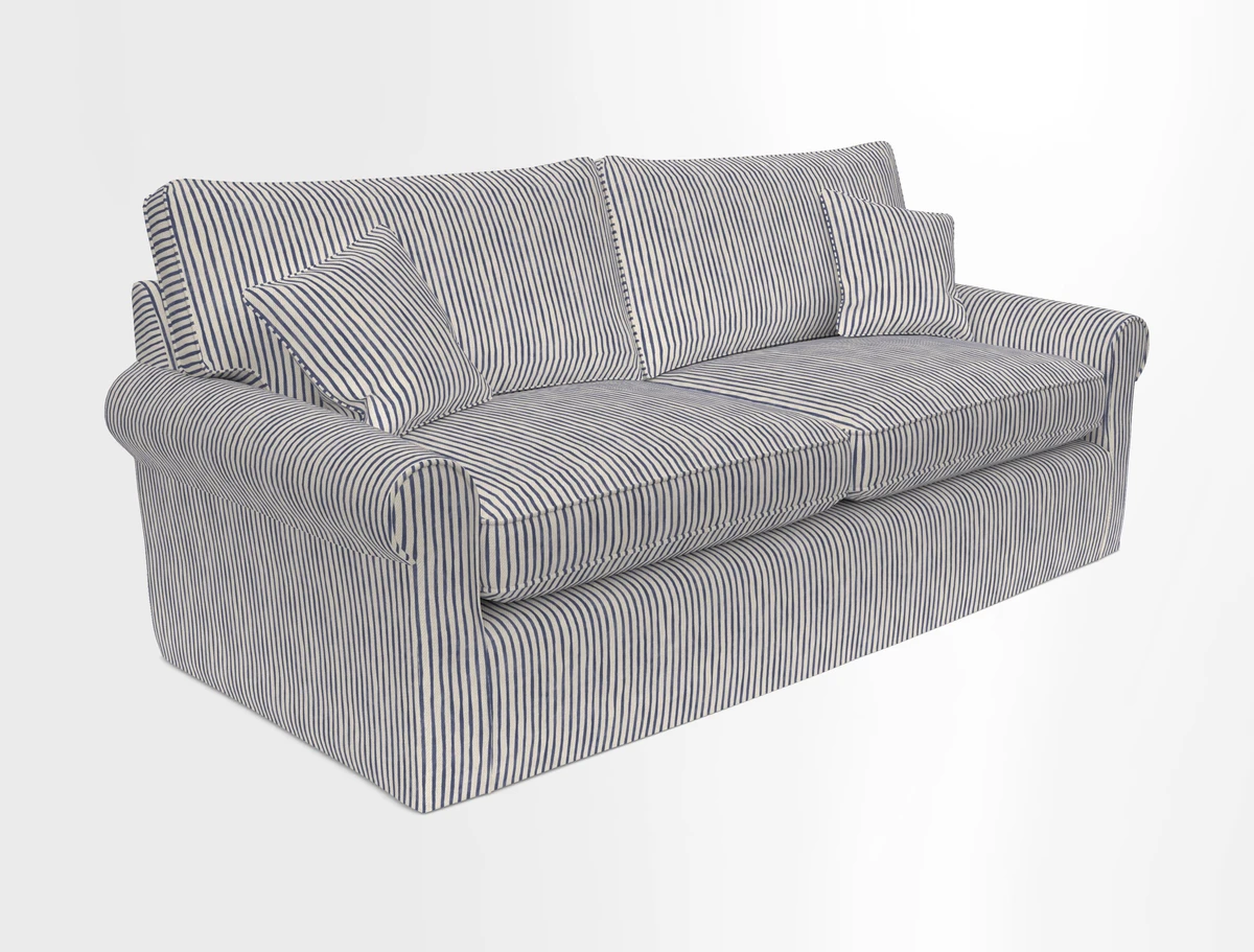Bignor 3 Seater Sofa in V&A Drawn From Nature Oak Tree Gold. Loose cover option available
