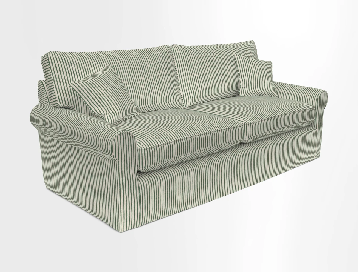 Bignor 3 Seater Sofa in V&A Drawn From Nature Oak Tree Gold. Loose cover option available