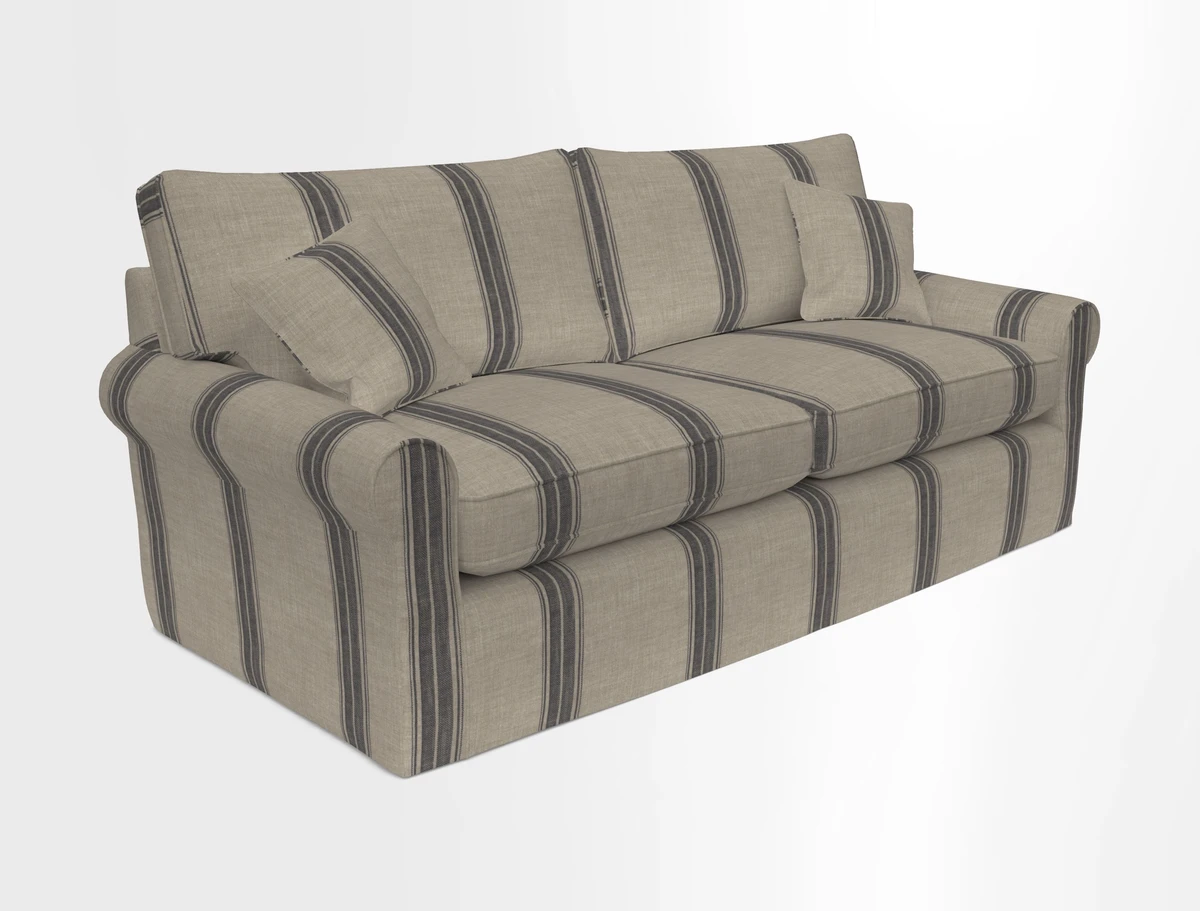 Bignor 3 Seater Sofa in V&A Drawn From Nature Oak Tree Gold. Loose cover option available