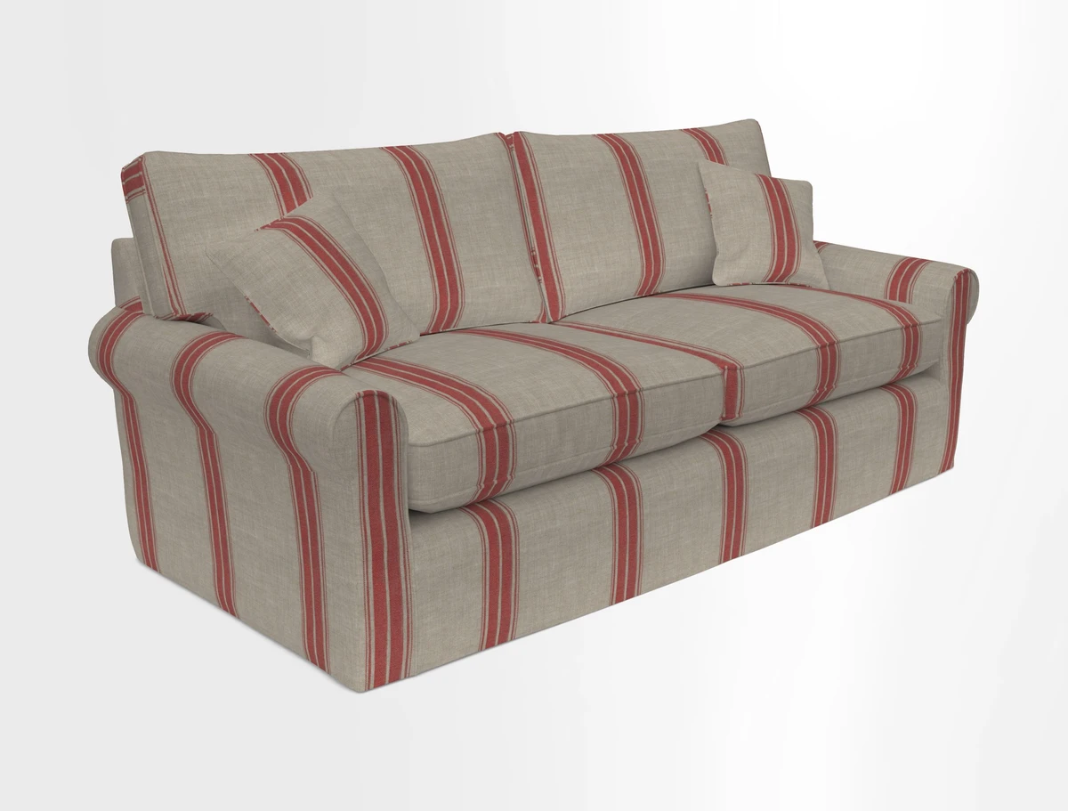 Bignor 3 Seater Sofa in V&A Drawn From Nature Oak Tree Gold. Loose cover option available