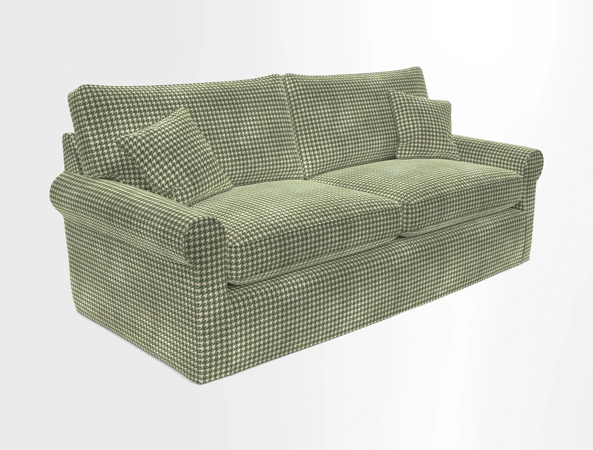Bignor 3 Seater Sofa in V&A Drawn From Nature Oak Tree Gold. Loose cover option available