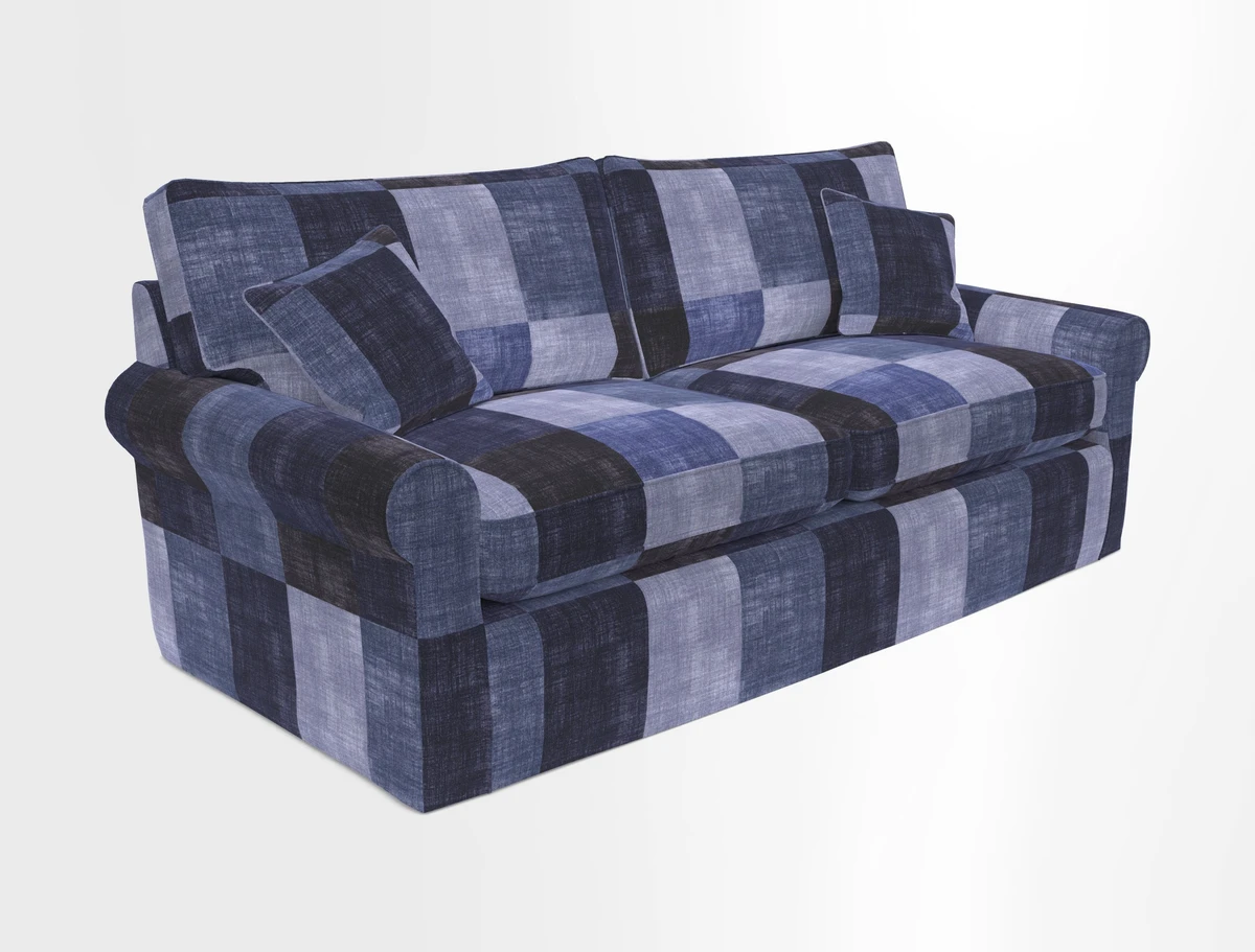 Bignor 3 Seater Sofa in V&A Drawn From Nature Oak Tree Gold. Loose cover option available