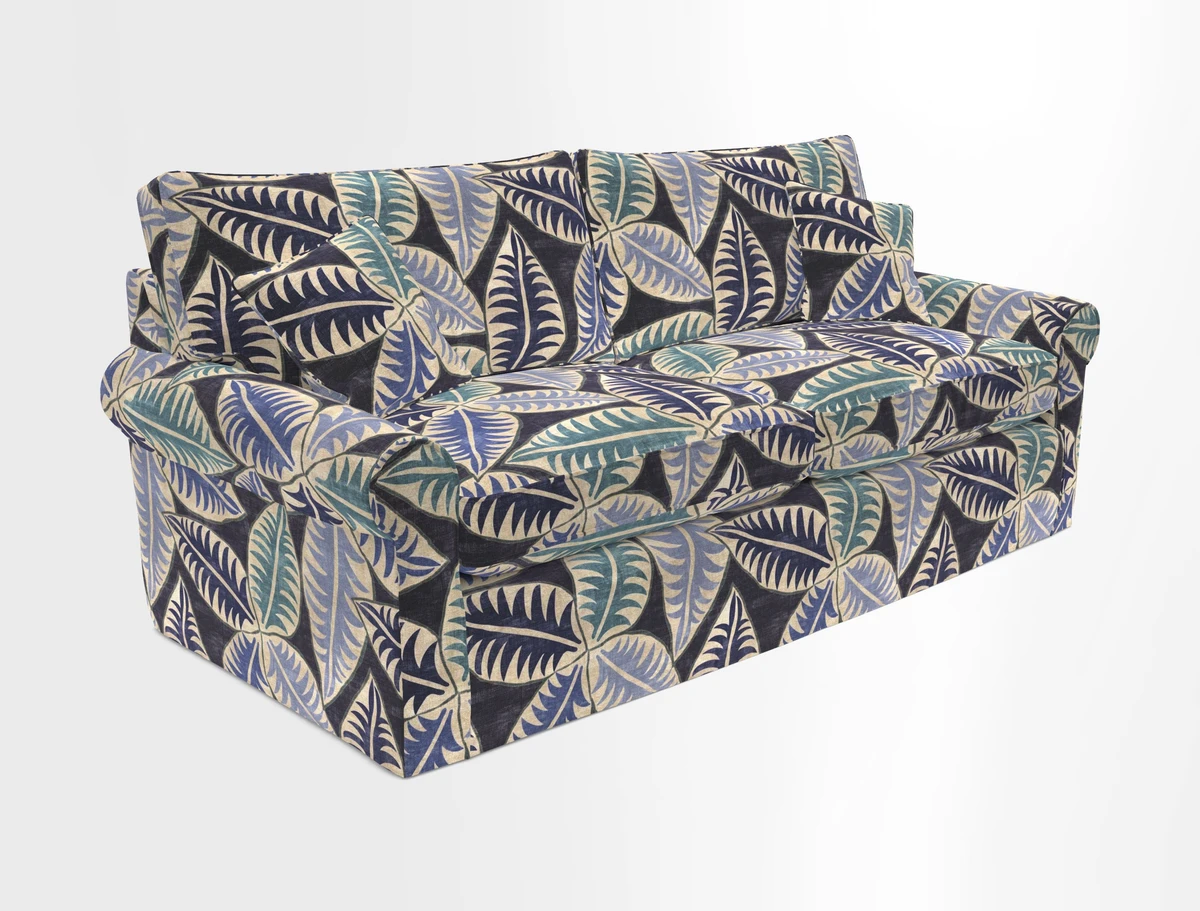 Bignor 3 Seater Sofa in V&A Drawn From Nature Oak Tree Gold. Loose cover option available
