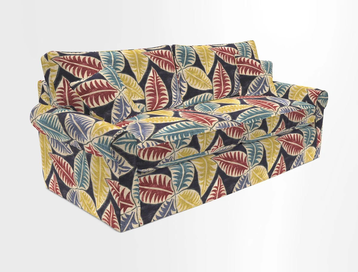 Bignor 3 Seater Sofa in V&A Drawn From Nature Oak Tree Gold. Loose cover option available