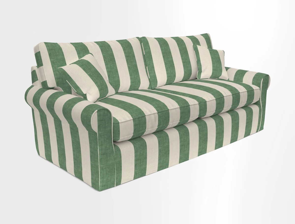 Bignor 3 Seater Sofa in V&A Drawn From Nature Oak Tree Gold. Loose cover option available