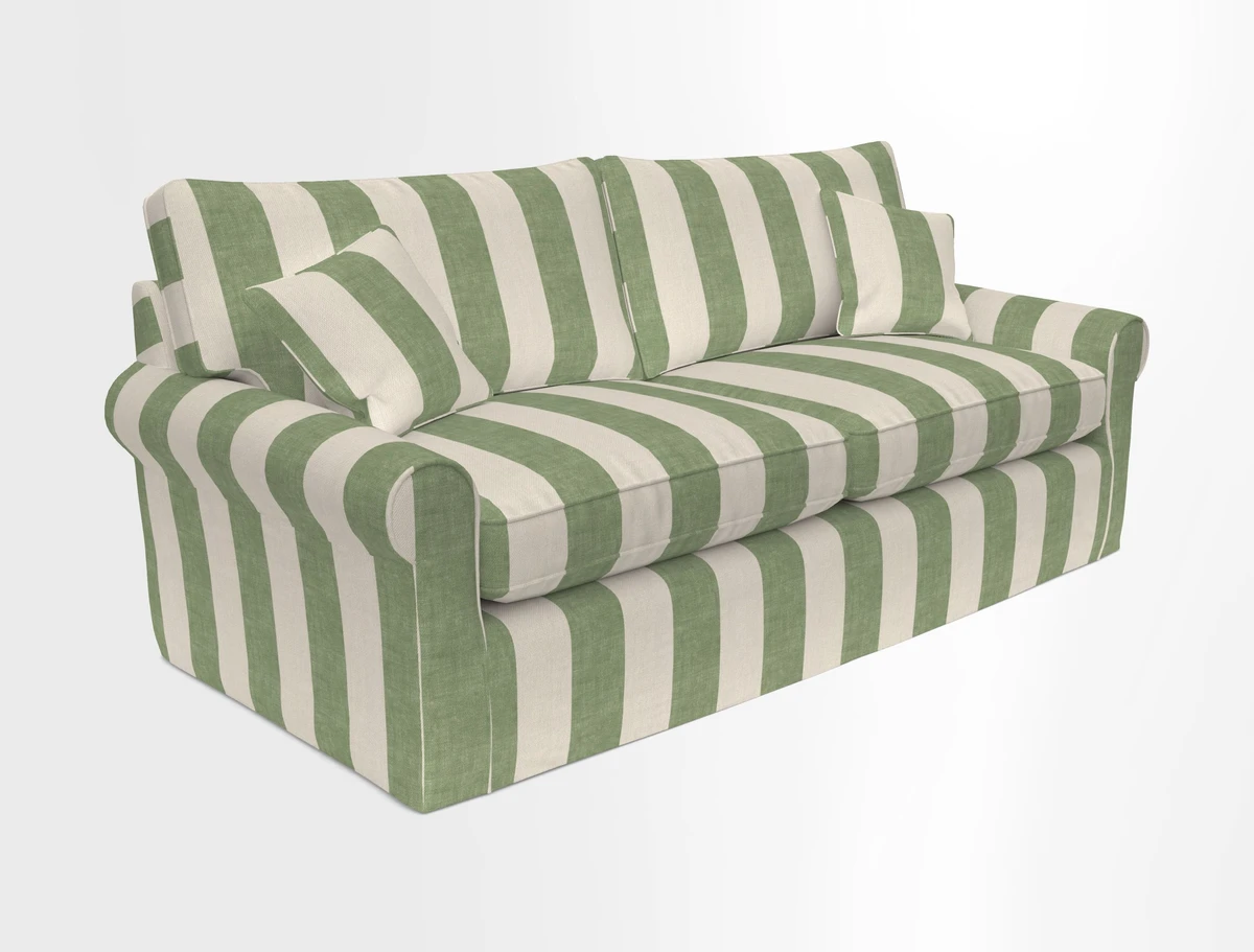 Bignor 3 Seater Sofa in V&A Drawn From Nature Oak Tree Gold. Loose cover option available