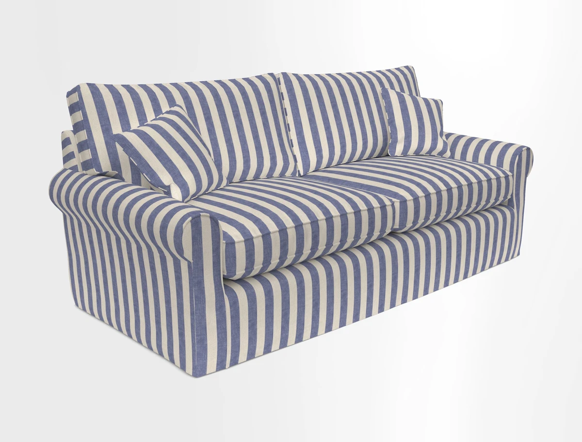Bignor 3 Seater Sofa in V&A Drawn From Nature Oak Tree Gold. Loose cover option available