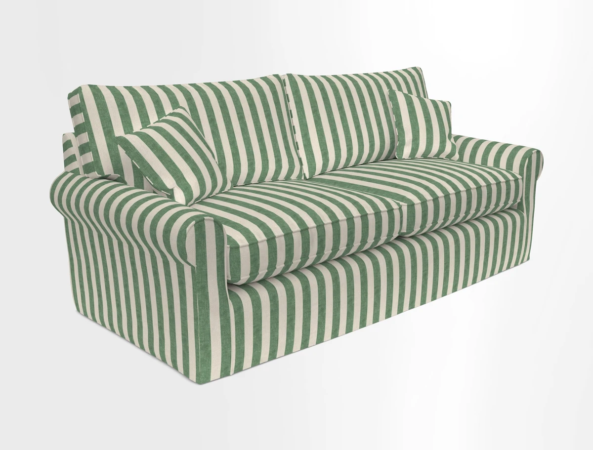 Bignor 3 Seater Sofa in V&A Drawn From Nature Oak Tree Gold. Loose cover option available