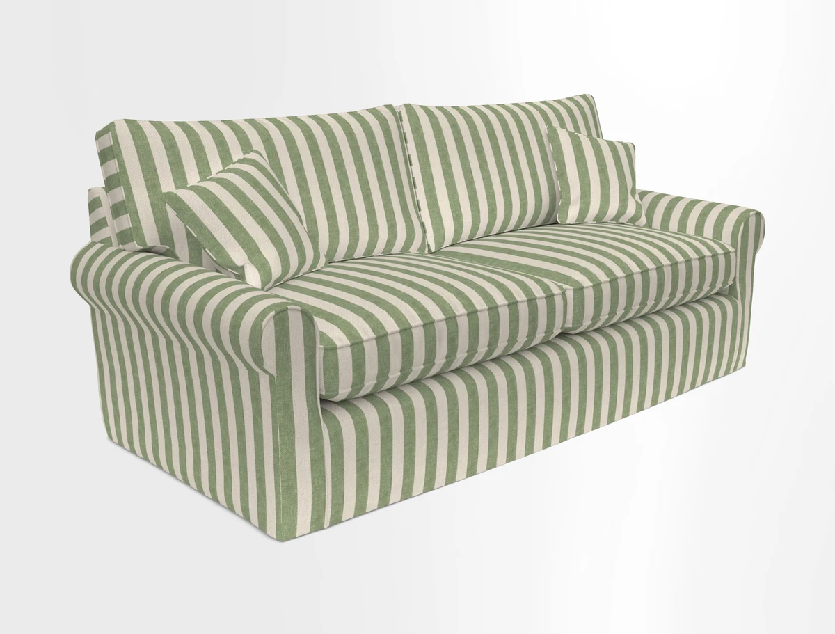Bignor 3 Seater Sofa in V&A Drawn From Nature Oak Tree Gold. Loose cover option available