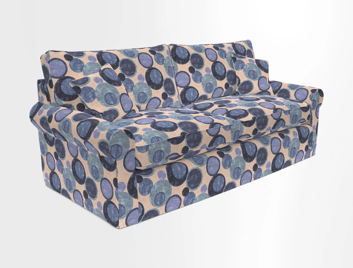 Bignor 3 Seater Sofa in V&A Drawn From Nature Oak Tree Gold. Loose cover option available