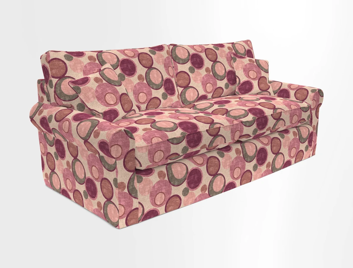 Bignor 3 Seater Sofa in V&A Drawn From Nature Oak Tree Gold. Loose cover option available