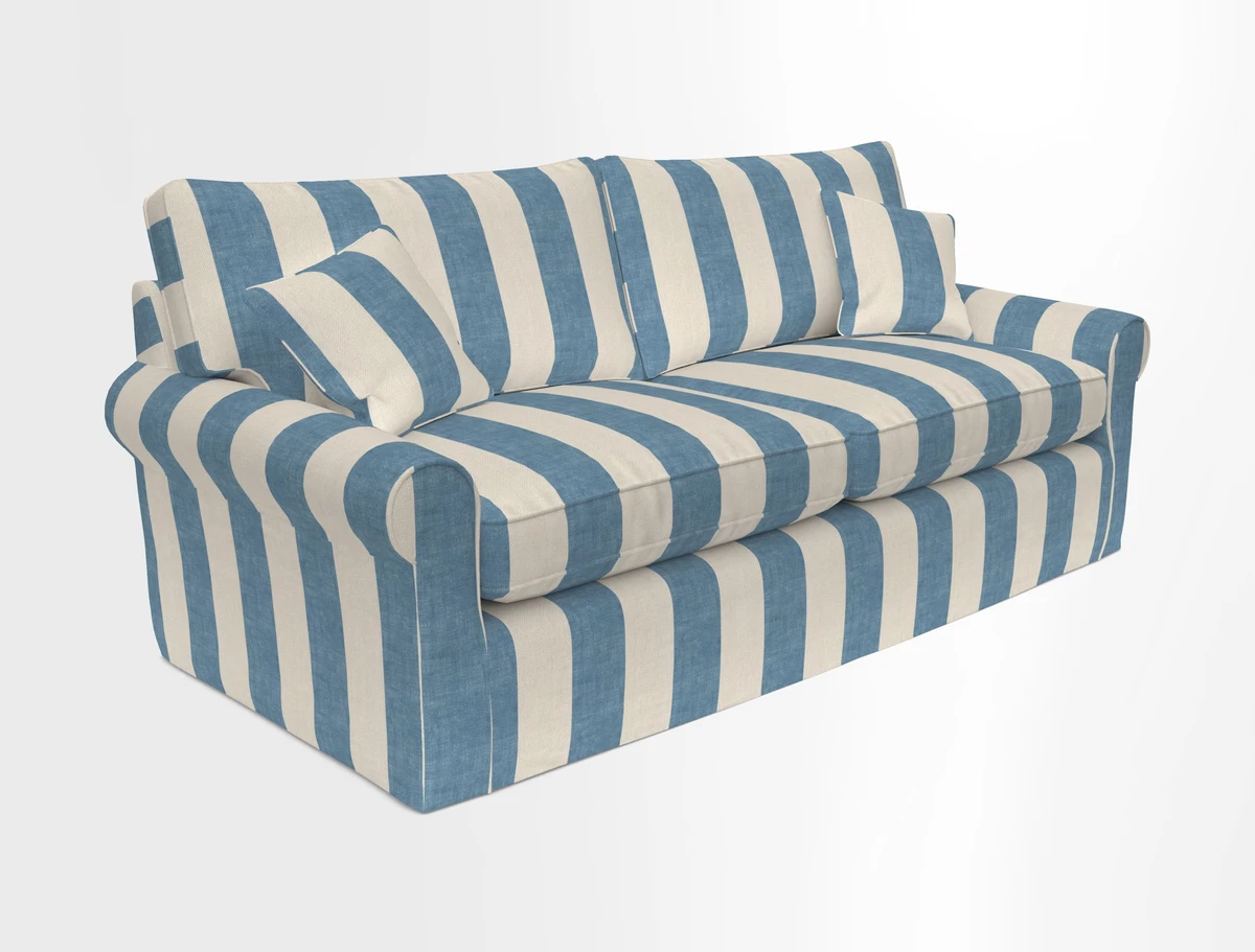 Bignor 3 Seater Sofa in V&A Drawn From Nature Oak Tree Gold. Loose cover option available