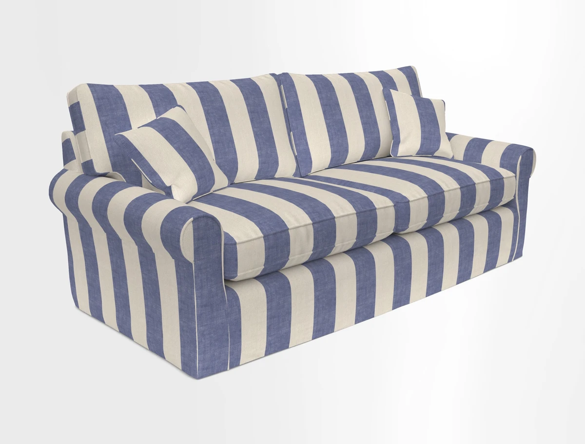 Bignor 3 Seater Sofa in V&A Drawn From Nature Oak Tree Gold. Loose cover option available