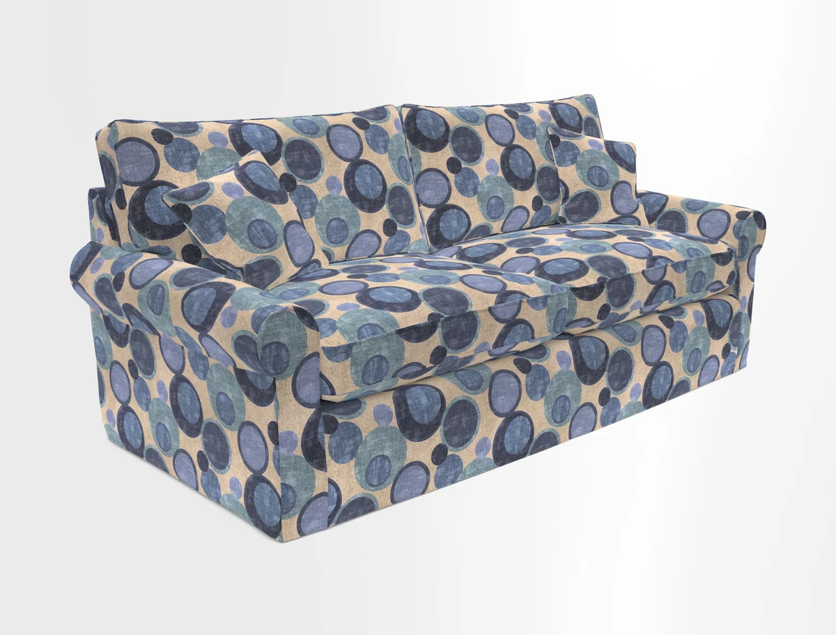 Bignor 3 Seater Sofa in V&A Drawn From Nature Oak Tree Gold. Loose cover option available