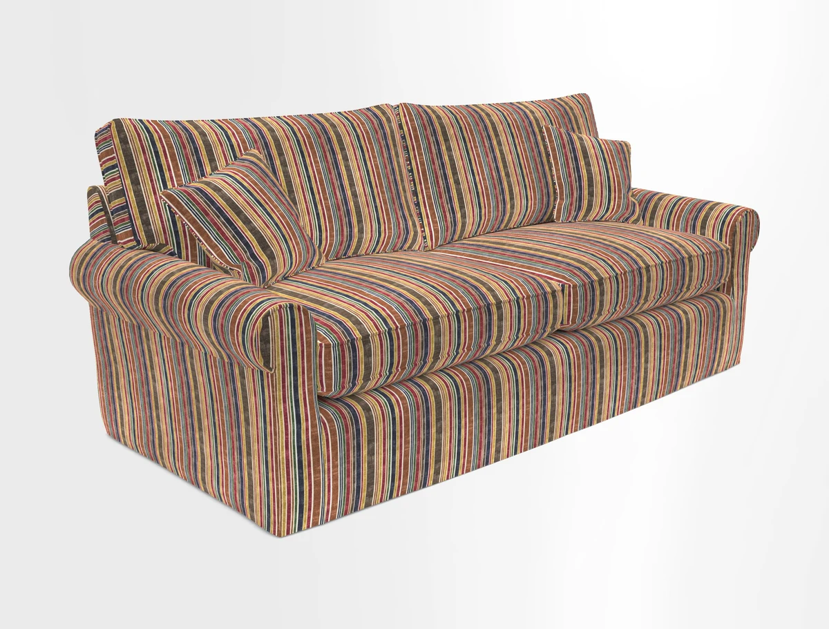 Bignor 3 Seater Sofa in V&A Drawn From Nature Oak Tree Gold. Loose cover option available