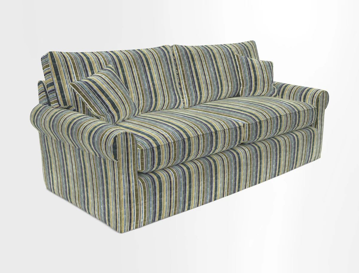 Bignor 3 Seater Sofa in V&A Drawn From Nature Oak Tree Gold. Loose cover option available