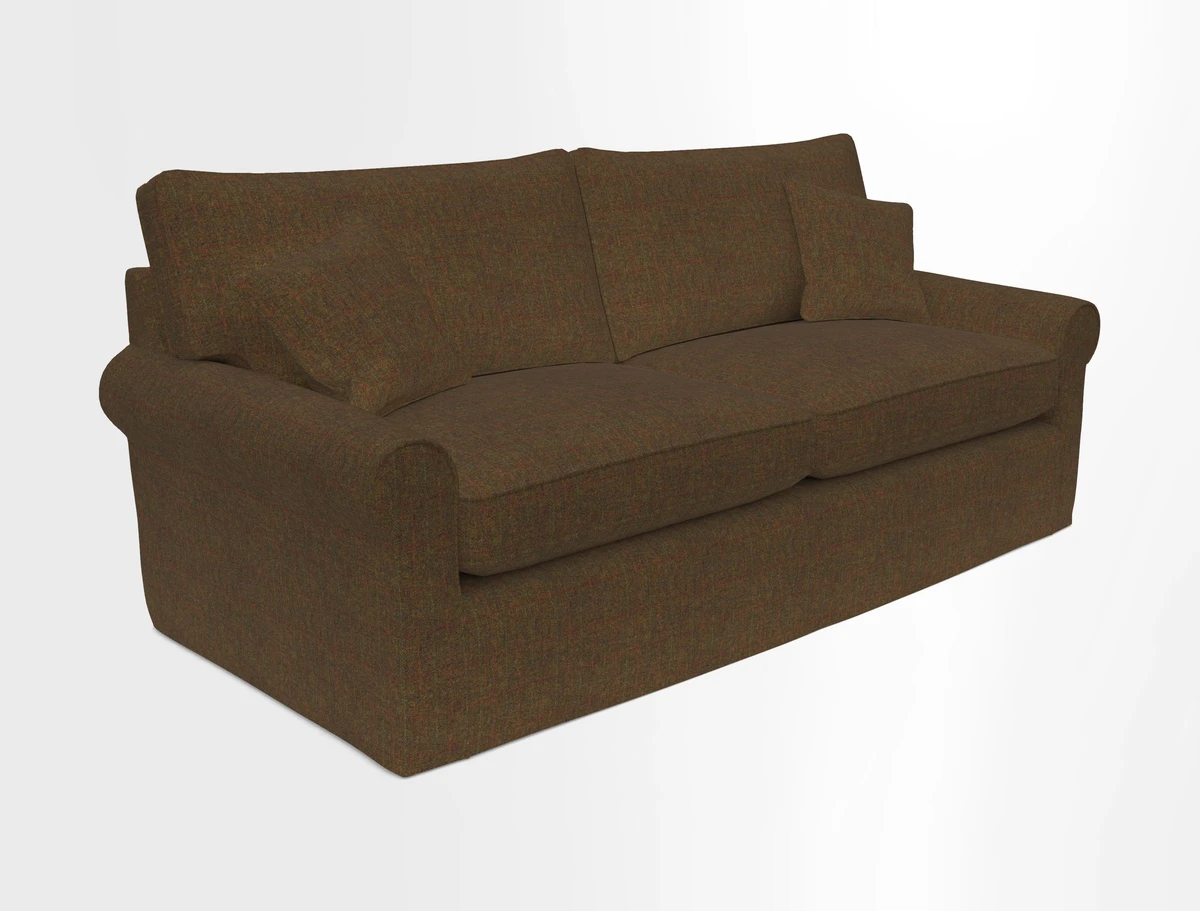 Bignor 3 Seater Sofa in V&A Drawn From Nature Oak Tree Gold. Loose cover option available
