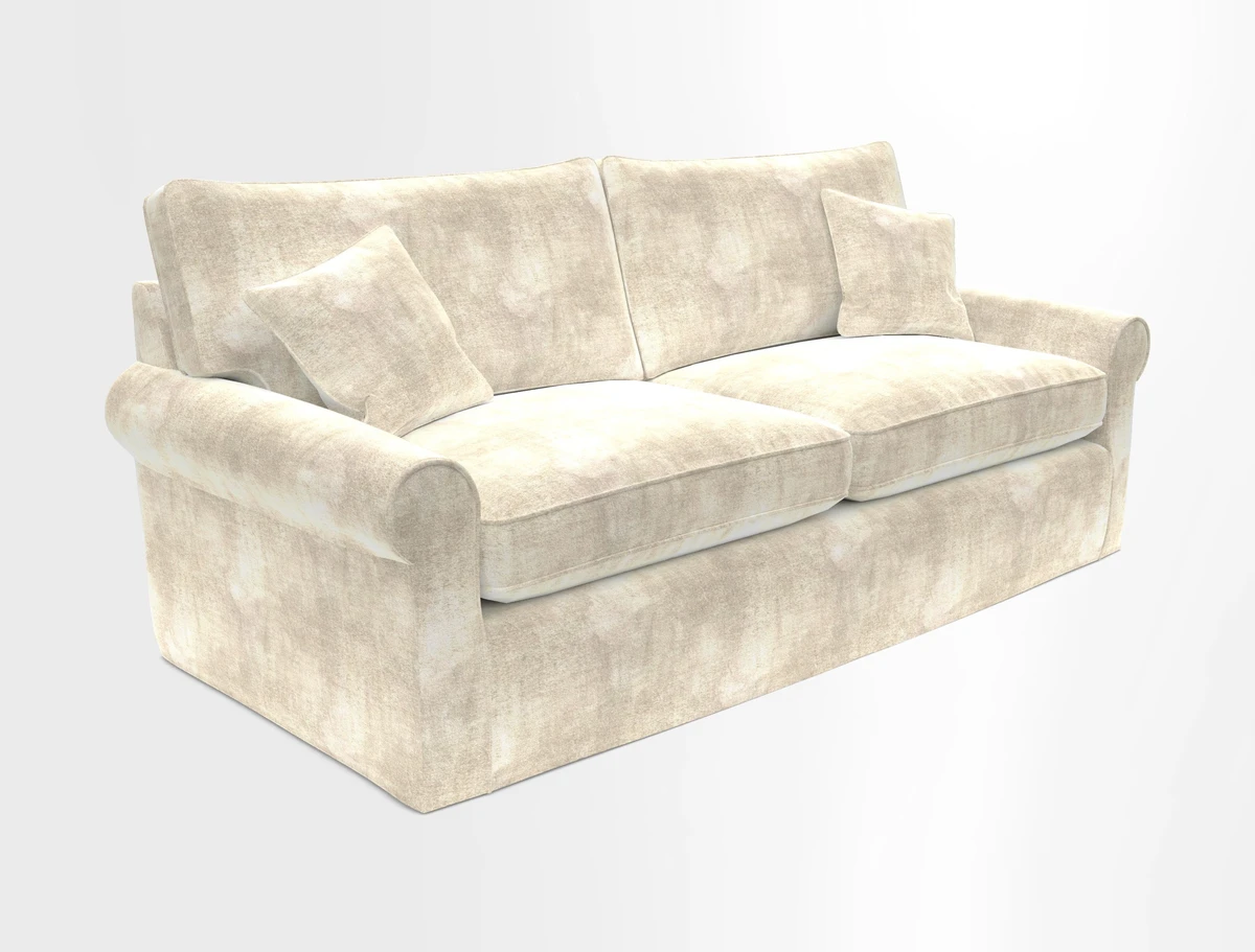Bignor 3 Seater Sofa in V&A Drawn From Nature Oak Tree Gold. Loose cover option available