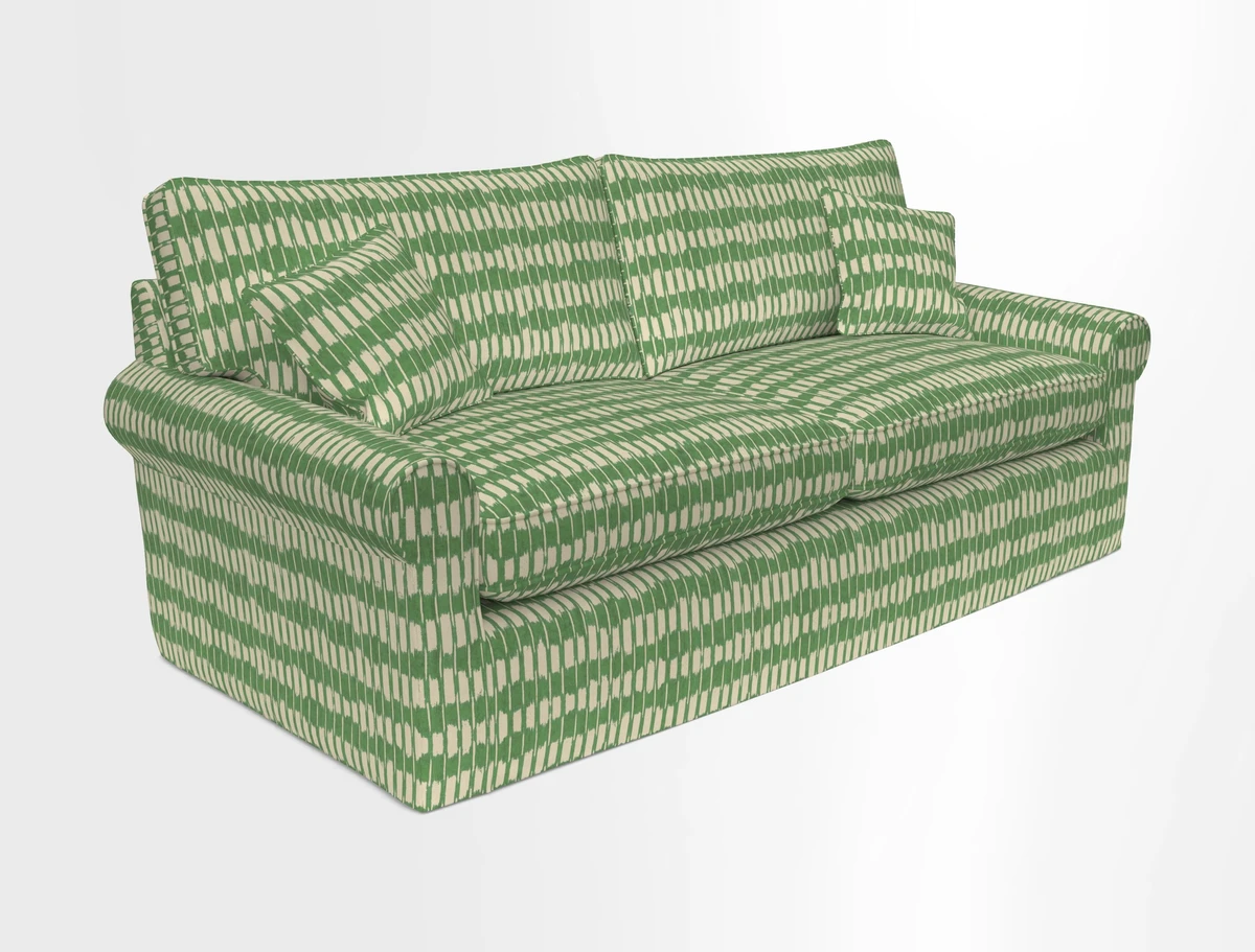 Bignor 3 Seater Sofa in V&A Drawn From Nature Oak Tree Gold. Loose cover option available